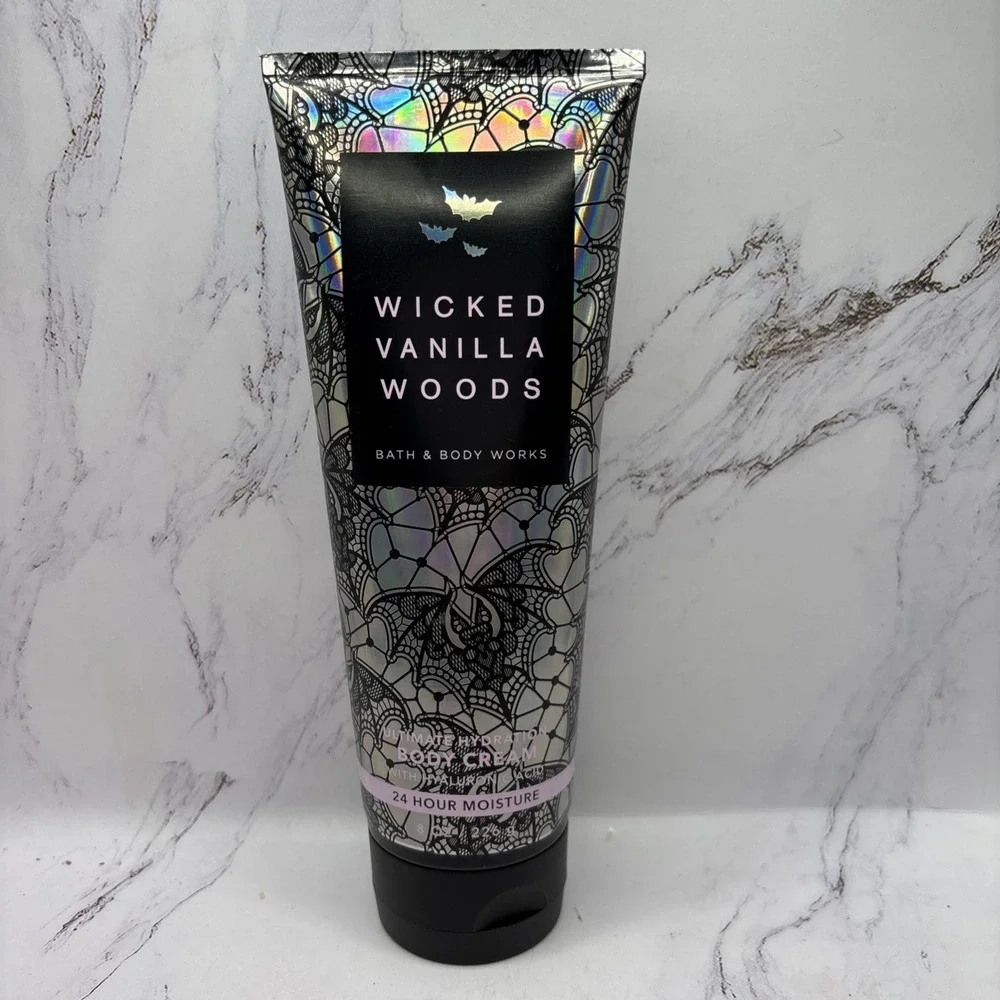Wicked Vanilla Woods Bath And Body Works Body Cream 8oz Tube New Spookycore